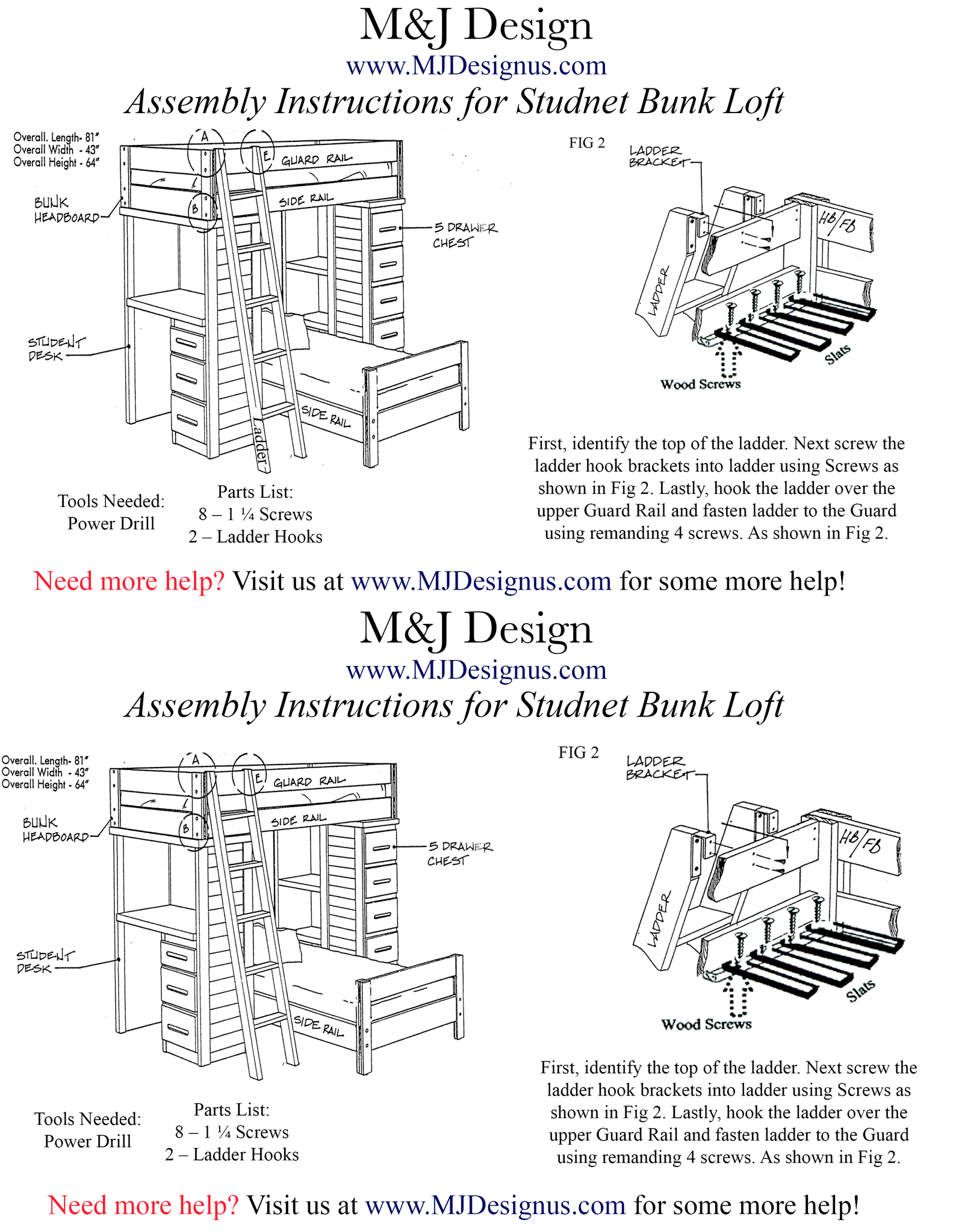 All Assembly Instructions Now Available! - M&J Design Furniture 