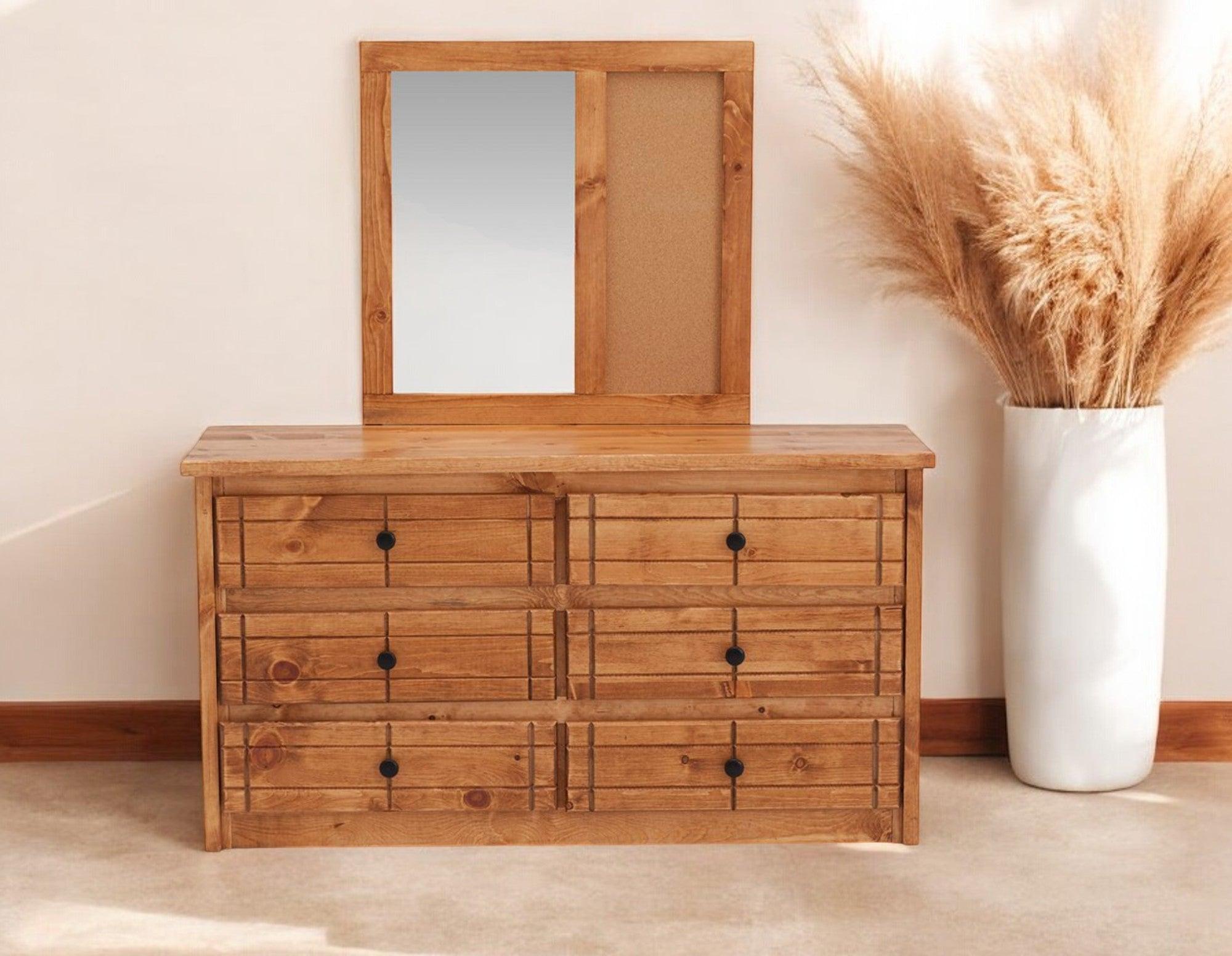 Durango Cork Board Mirror - M&J Design Furniture