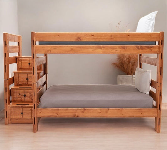 Durango Full Bunk Bed with 4 Step Ladder - M&J Design Furniture