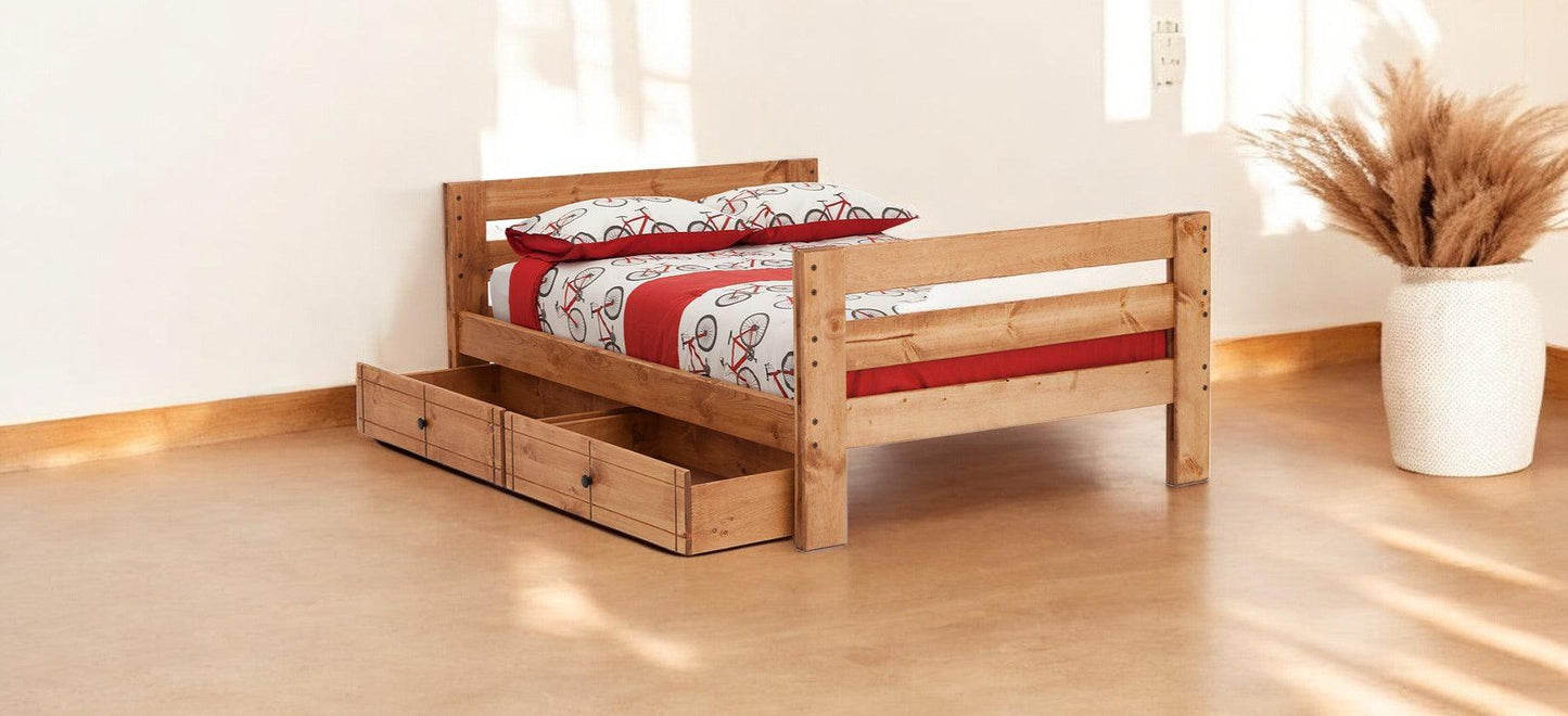 Durango Panel Bed in Full with Storage Drawers - M&J Design Furniture