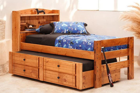 Durango Bookcase Bed with Trundle in TWIN Size - M&J Design Furniture