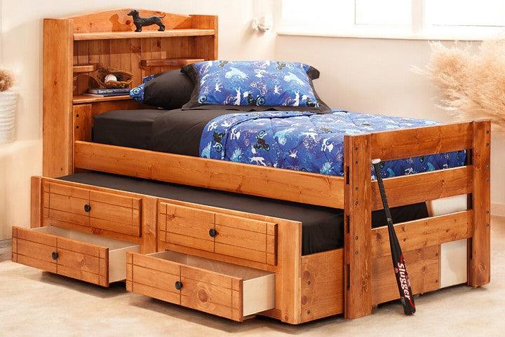 Durango Bookcase Bed with Trundle in TWIN Size - M&J Design Furniture