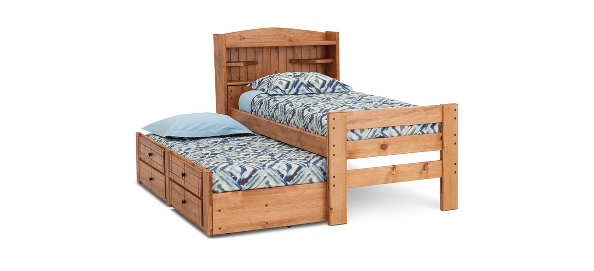 Durango Bookcase Bed with Trundle in TWIN Size M&J Design Furniture