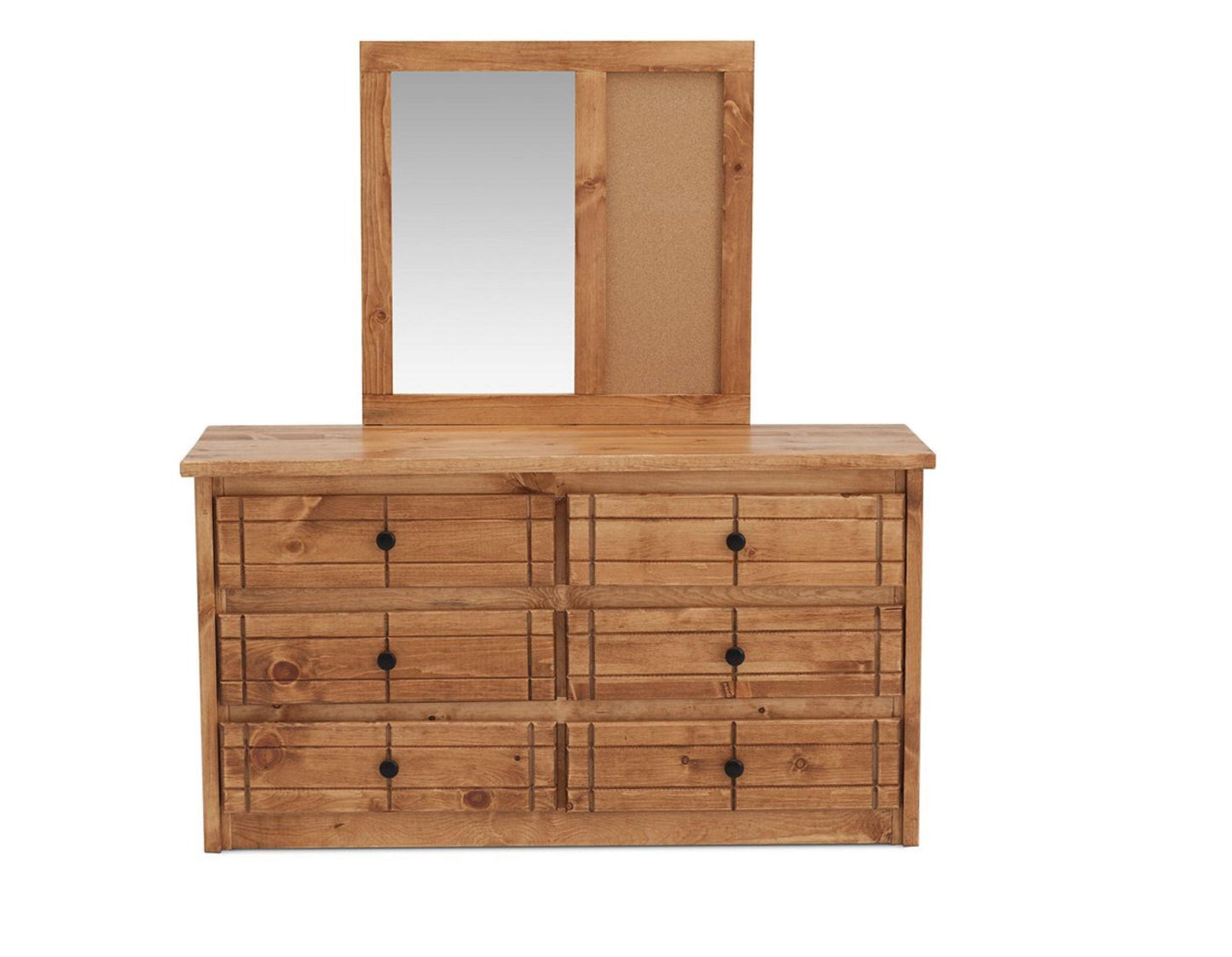 Durango Cork Board Mirror - M&J Design Furniture