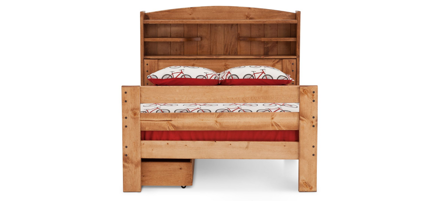 Durango Full Bookcase Bed with Storage Drawers - M&J Design Furniture