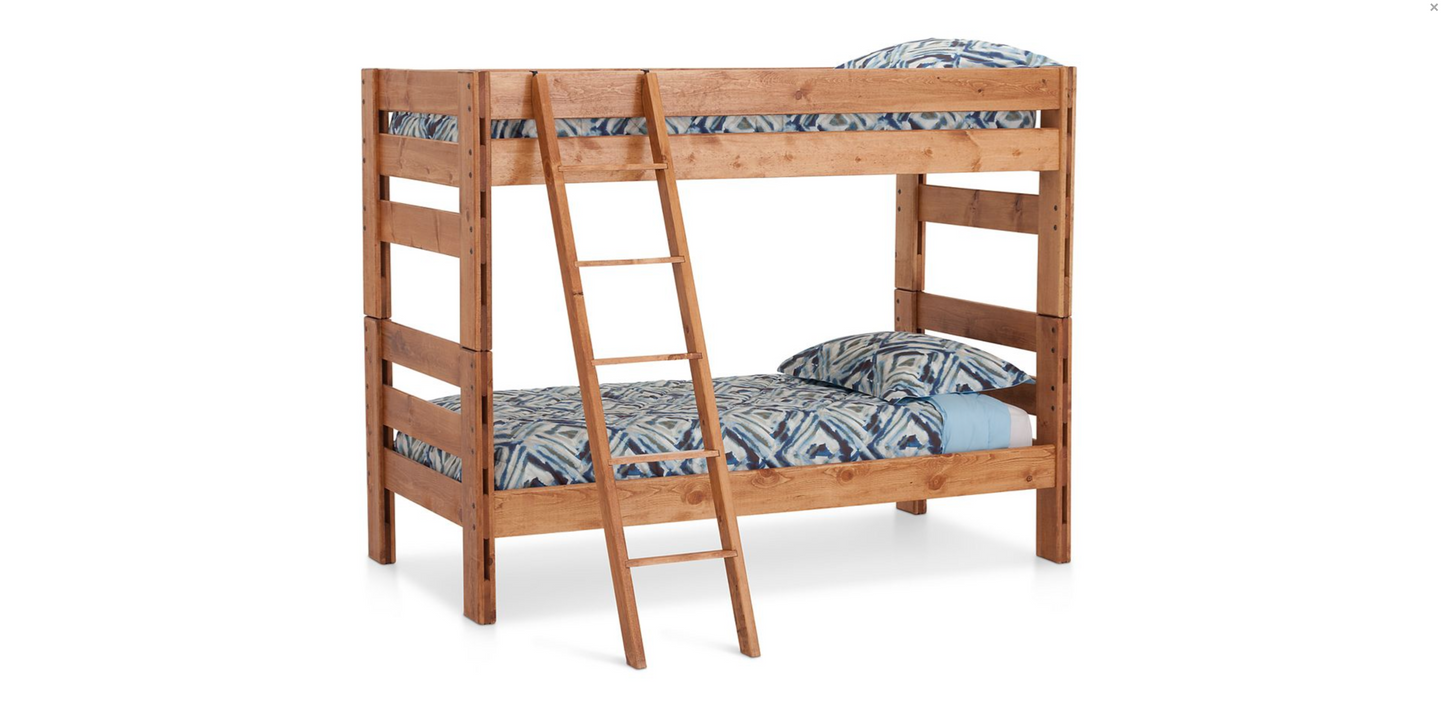 Durango Bunk Bed in Twin Size with Bunk Ladder - M&J Design Furniture