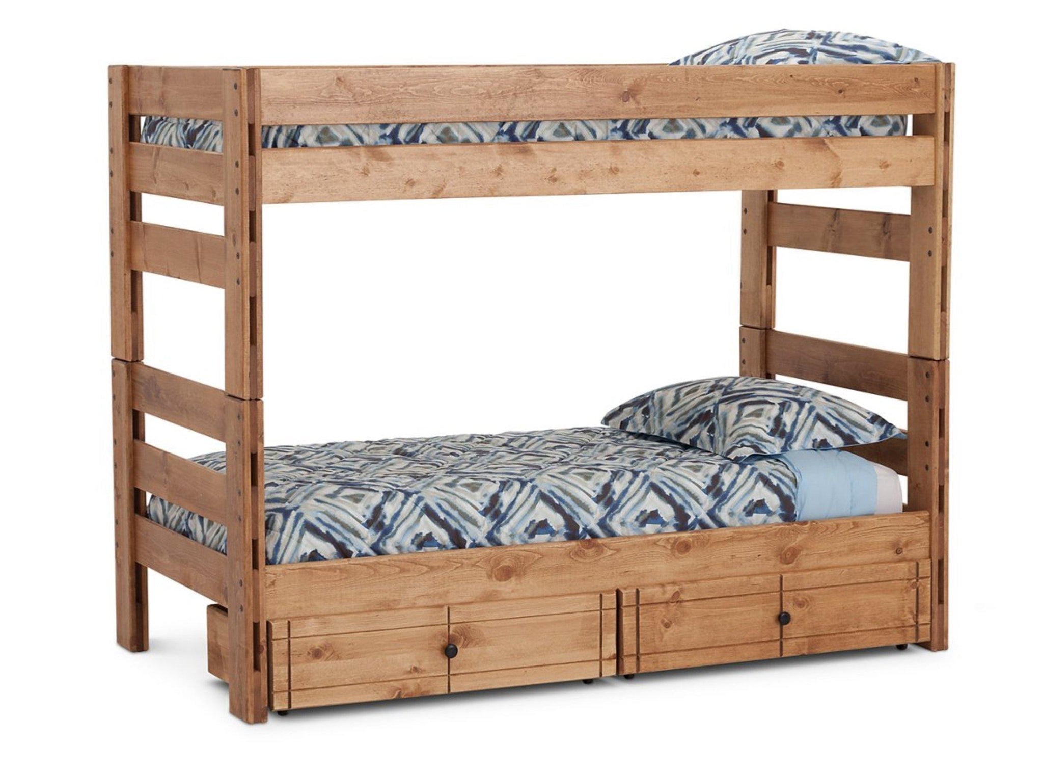 Durango Twin over Twin Bunk Bed with 6" Storage Drawers - M&J Design Furniture 