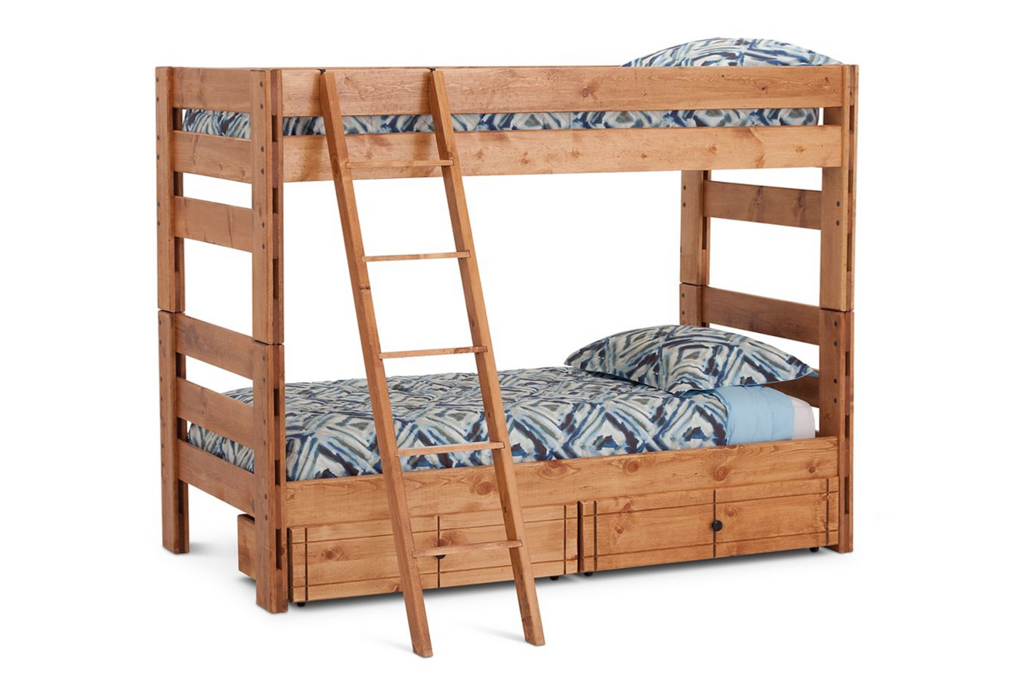 Durango Twin Bunk Bed with Storage and Ladder - M&J Design Furniture