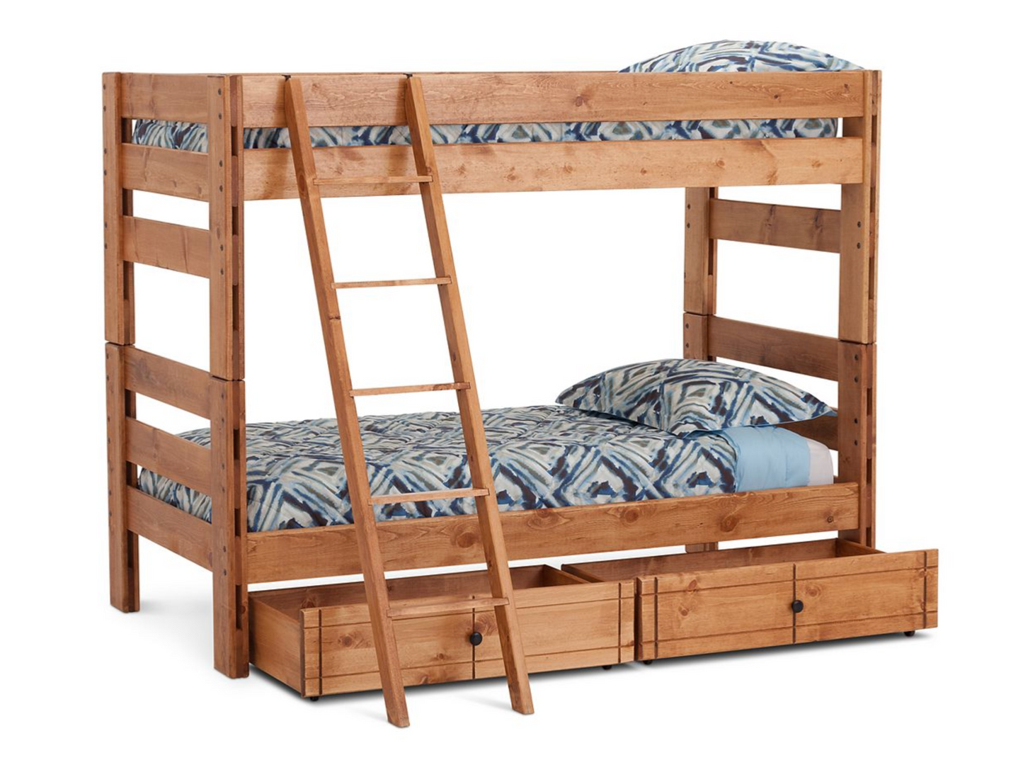 Durango Twin Bunk Bed with Storage and Ladder - M&J Design Furniture