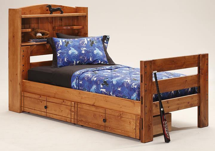 Durango Bookcase Bed with 6