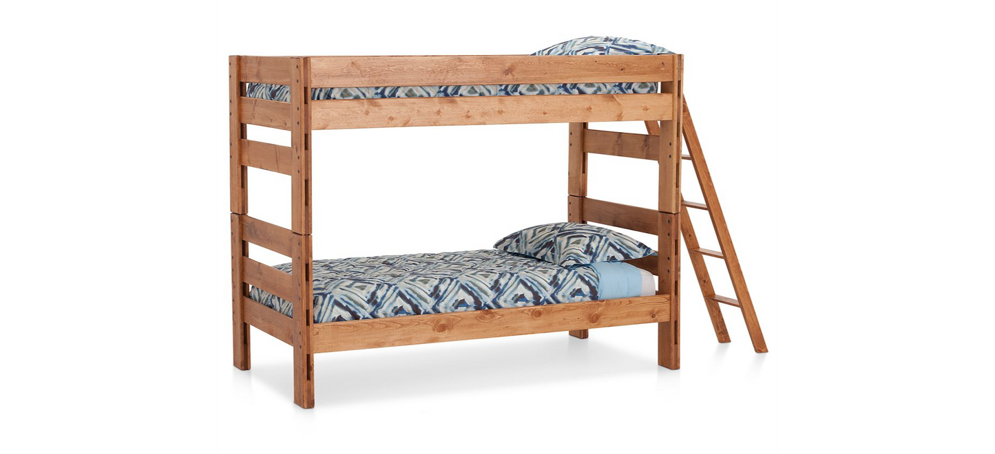 Durango Bunk Bed in Twin Size with Bunk Ladder - M&J Design Furniture