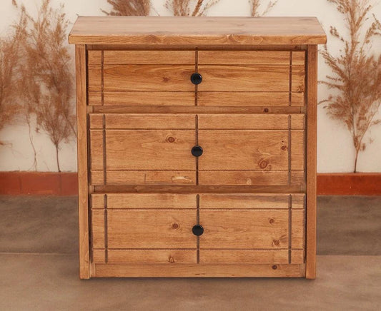 Durango Chest 3 Drawer - M&J Design Furniture 