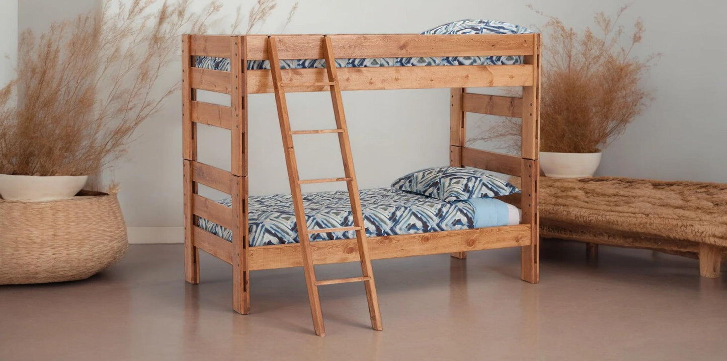 Durango TWIN Bunk Bed With Ladder Twin over Twin - M&J Design Furniture 