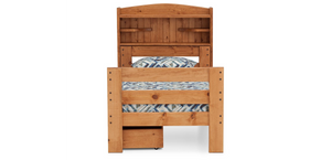 Durango Bookcase Bed with 6" Storage Drawers in TWIN Size - M&J Design Furniture 