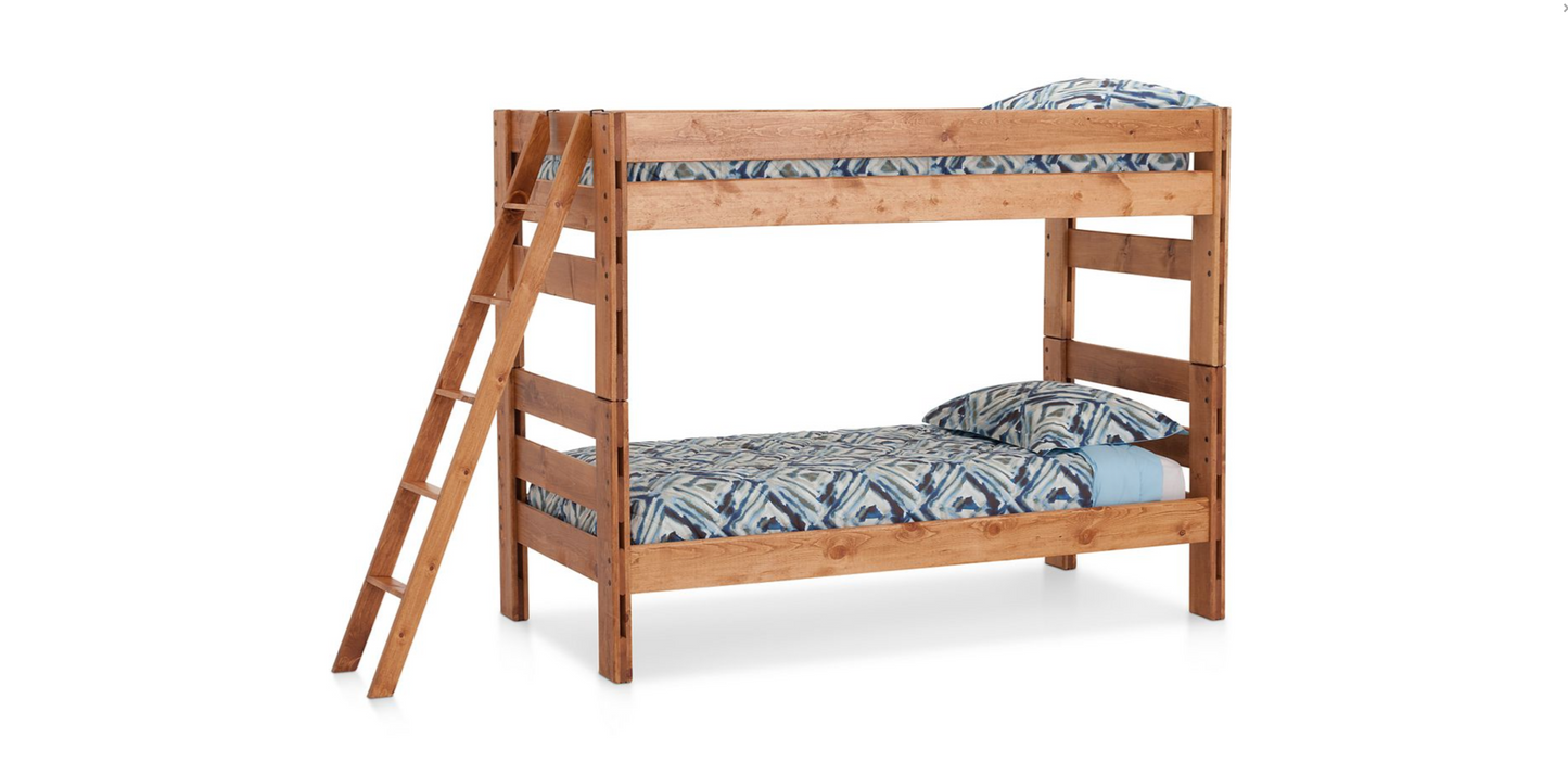 Durango TWIN Bunk Bed With Ladder Twin over Twin - M&J Design Furniture 