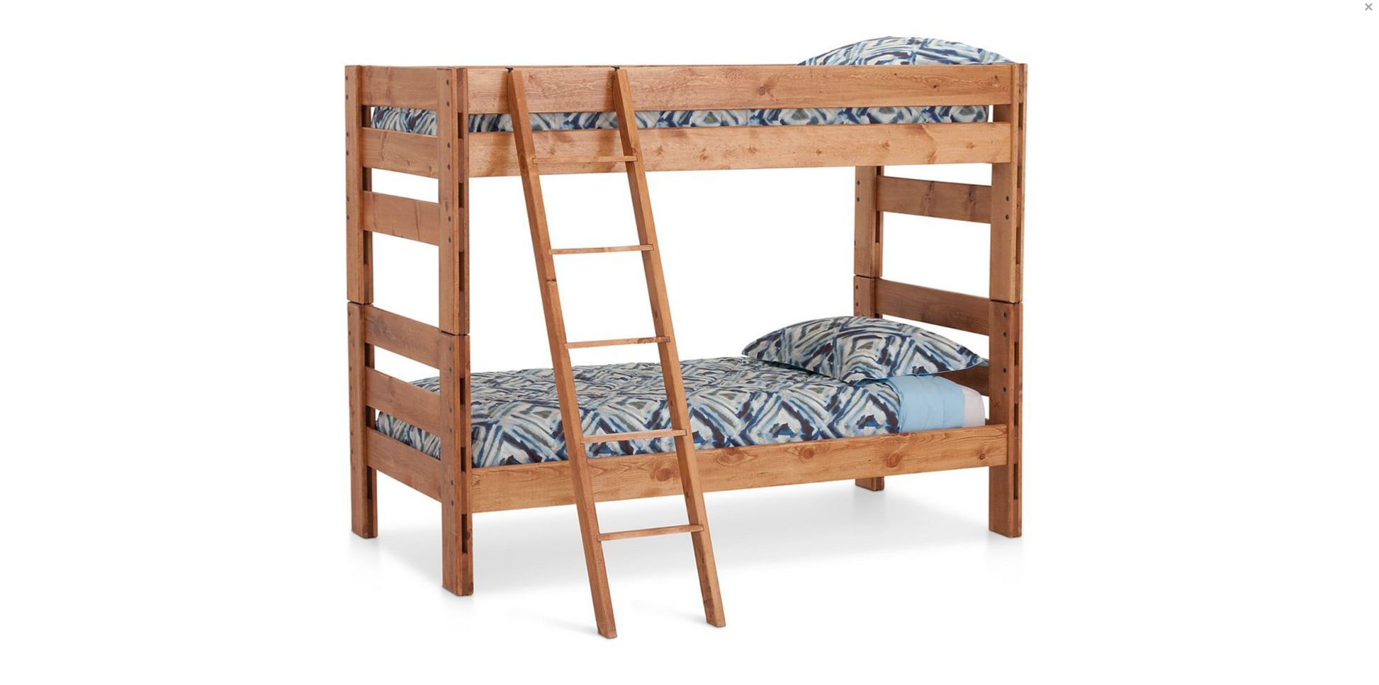 Durango TWIN Bunk Bed With Ladder Twin over Twin - M&J Design Furniture 