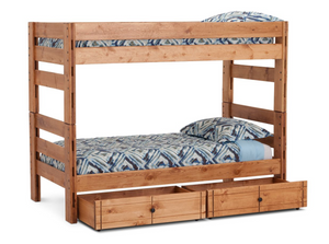 Durango Twin over Twin Bunk Bed with 6" Storage Drawers - M&J Design Furniture 
