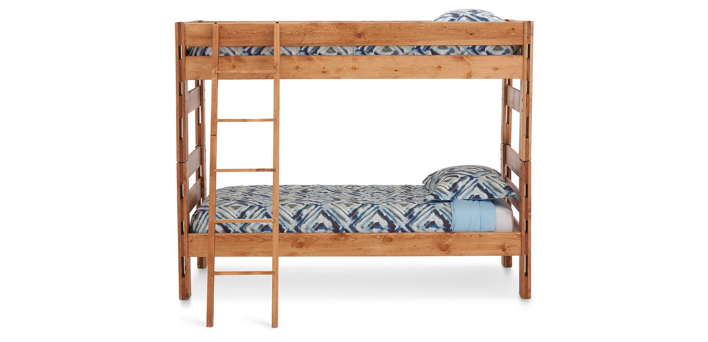 Durango TWIN Bunk Bed With Ladder Twin over Twin - M&J Design Furniture 